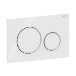 Geberit placca doppio tasto samba cromosatinata