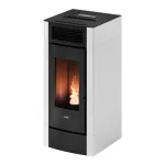 Stufa a pellet Cristal 9 Airtech BIANCO 5 stelle