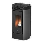 Stufa a pellet air fenice 11 titanium-antracite