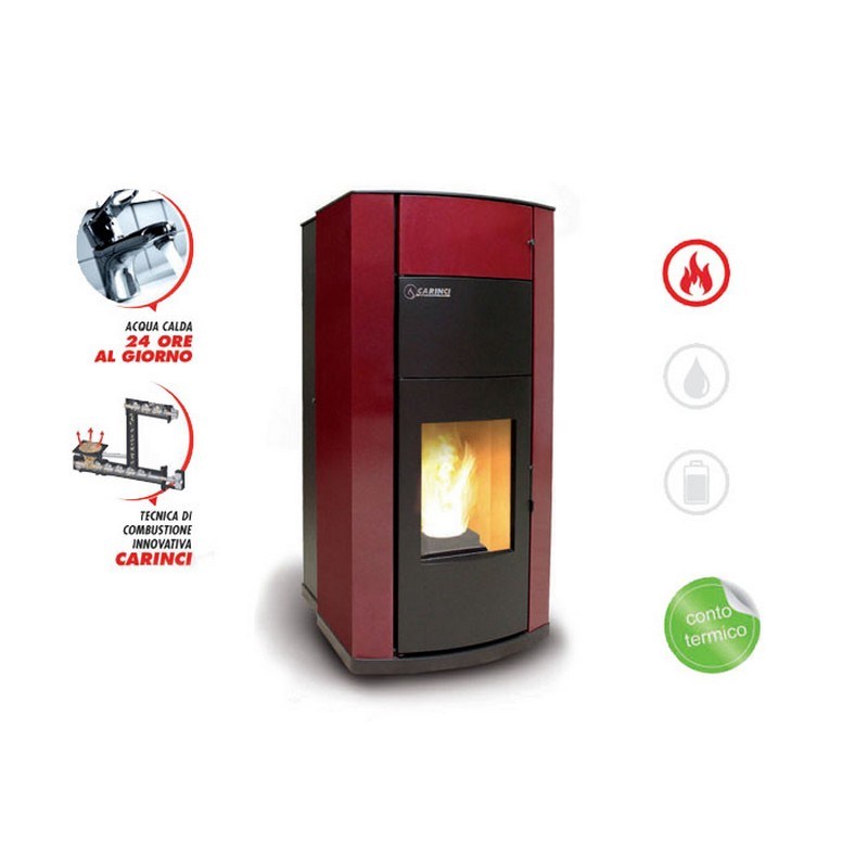 Carinci idro termostufa 25 kw con produzione acqua sanitaria