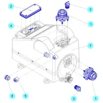 Ebara kit 2 raccordi ricambio per hydrostation particolare 1