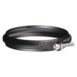 Fascetta di serraggio inox verniciato nero d.120