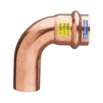 Curva rame pressare 90 gradi mf 16