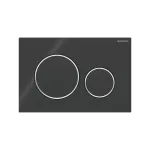 Geberit placca doppio tasto samba cromosatinata