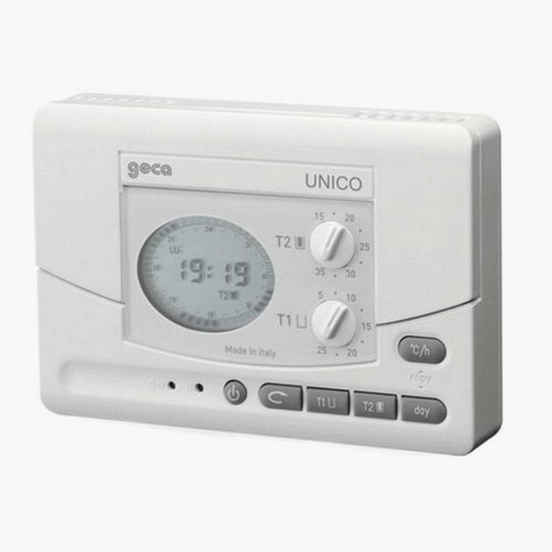 Geca unico crono parete-incasso bianco