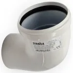 Gomito in alluminio pressofuso m/f bianco d.80 x 90°