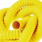  	Guaina gialla in pvc spiralata d.30 prezzo al metro