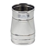 Adattatore inox tondo/ovale d.F200 x 130x270M