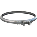 Fascetta di bloccaggio INOX bianca d.110