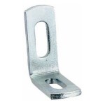 Piastra profilata zincata angolare 90° con 2 asole