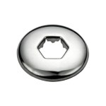 Rosone esagonale ottone cromato 1/2