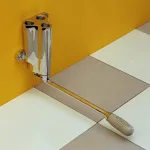 Miscelatore monopedale a parete 1/2'