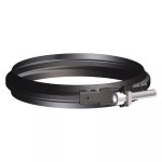 Fascetta di bloccaggio inox316L verniciata nera d.080