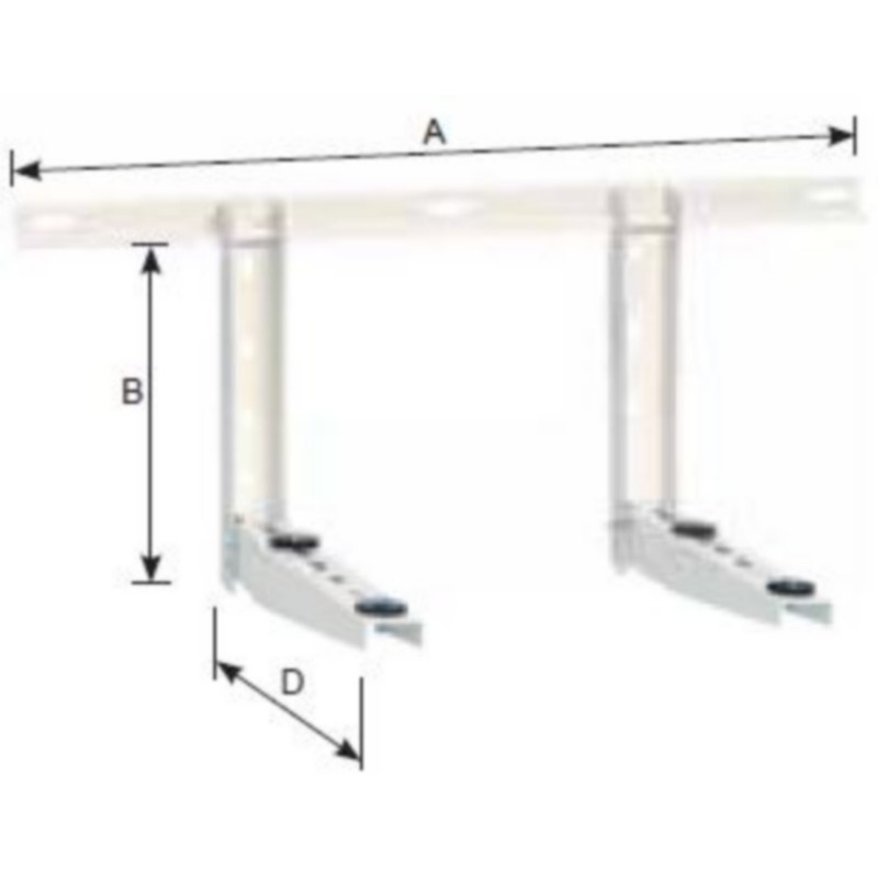 Gilardi staffa universale 380x380x1000