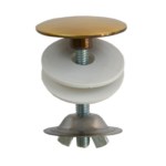 Tappo copriforo in ottone finitura bronzo dn.50