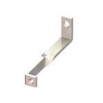 Zanca attorcigliata zincata per mensola contatore