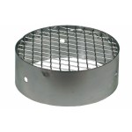 Terminale aspirazione aria inox con retina d.080