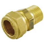 Tiemme raccordo a compressione ogiva ottone diritto m d.28x3/4'