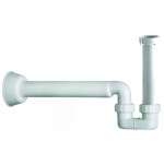 Sifone per bidet modello basso in plastica 1'1/4 x 40