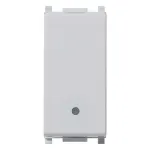 Vimar interruttore 1p 10ax illuminabile silver